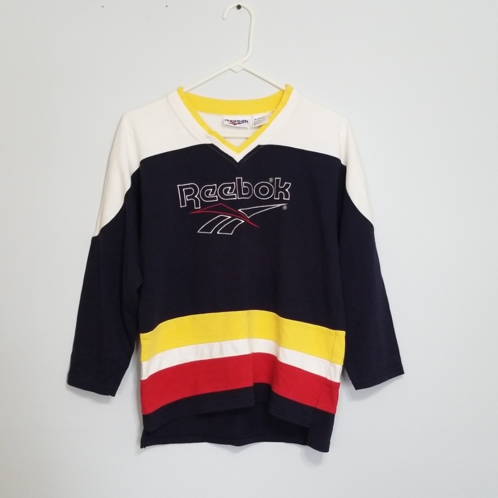 Vintage Reebok Hockey Shirt Size M/S
